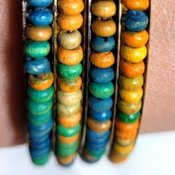 •𝙒𝙊𝙊𝘿𝙀𝙉-𝘽𝙀𝘼𝘿𝙎• •𝙑𝙄𝙉𝙏𝘼𝙂𝙀•𝘽𝙍𝘼𝘾𝙀𝙇𝙀𝙏𝙎• - Picture 2 of 16